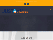 Tablet Screenshot of justwaterheaterstucson.com